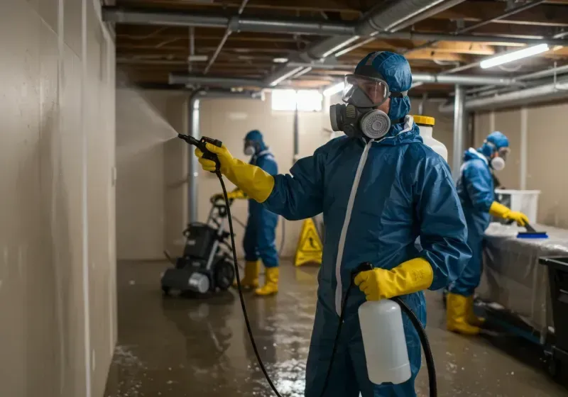 Basement Sanitization and Antimicrobial Treatment process in Marcus, IA